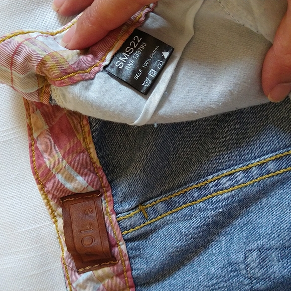 Pol distressed denim cropped skirt size small - Picture 14 of 15